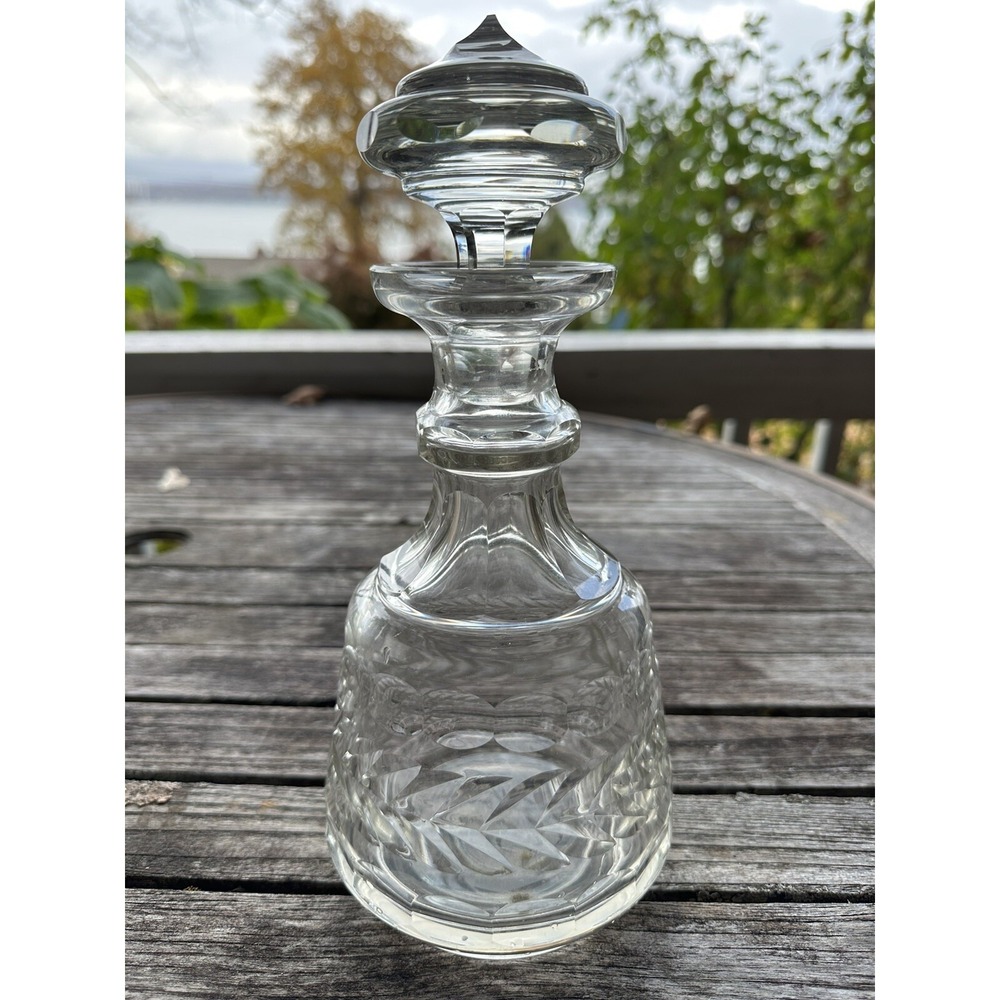 Beautiful Antique Vintage Crystal? Glass? Liquor Decanter